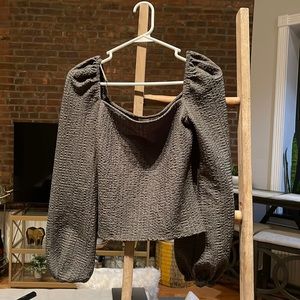 Express green long sleeve top